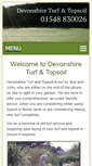Mobile Screenshot of devon-turf-topsoil.co.uk